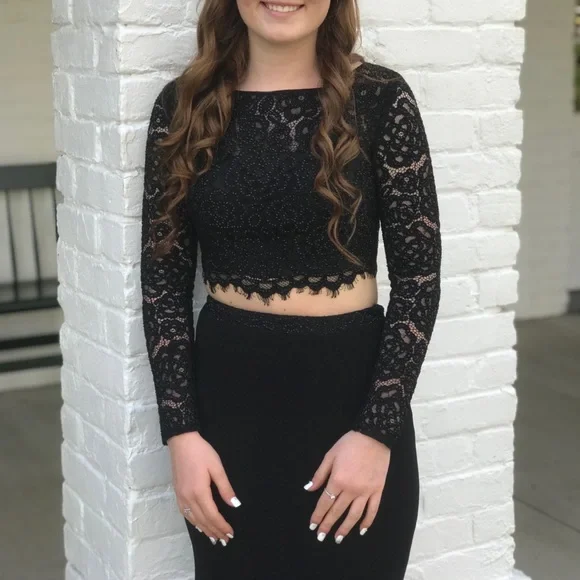 Black Long Sleeve Prom Dress | Color: Black | Size: 2 | Hep2354'S Closet